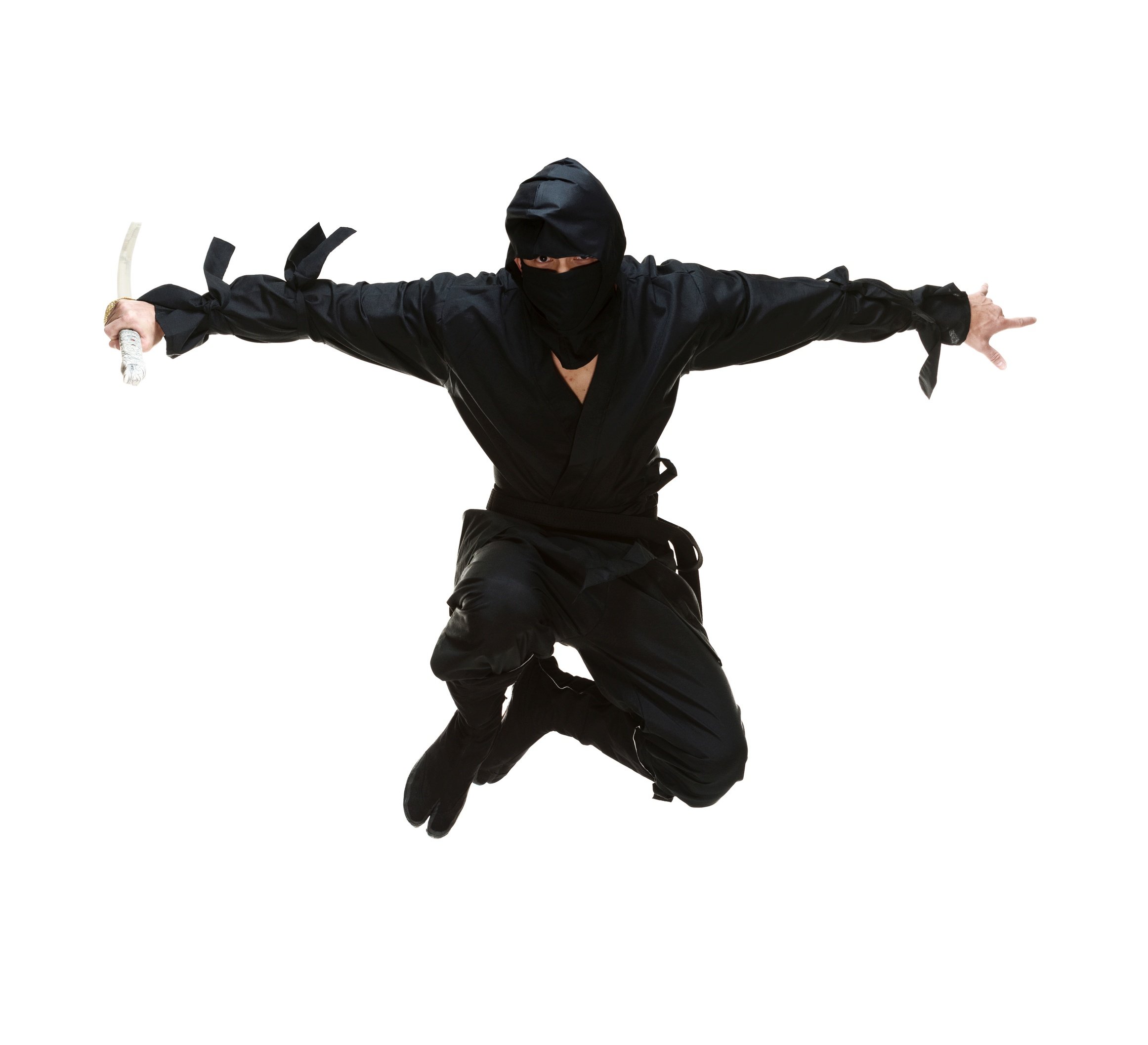 ninja jumping poses